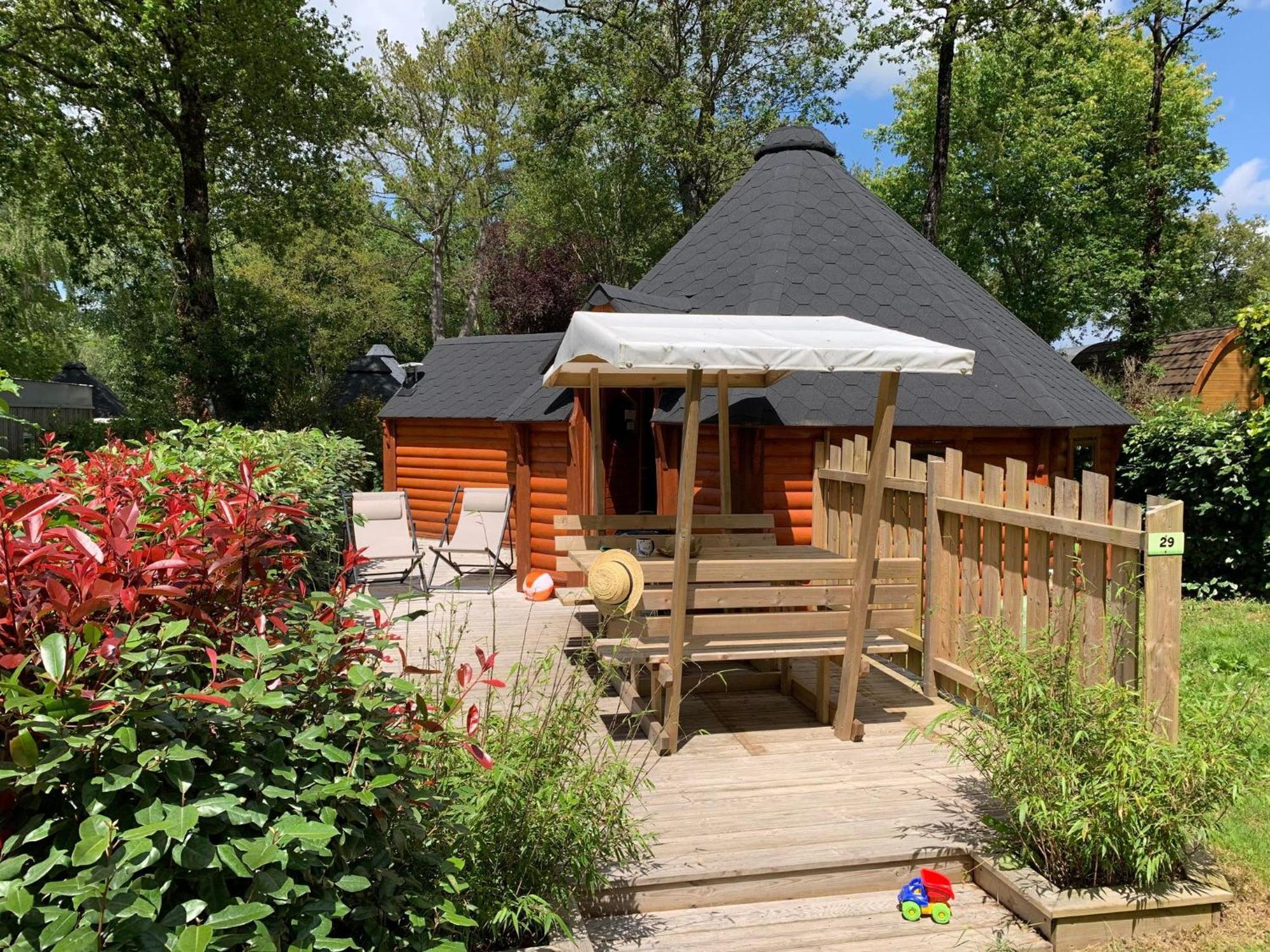 Camping De L'Etang Du Pays Blanc Guérande Exterior foto